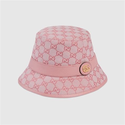 pink gucci hat|pink Gucci bucket hat.